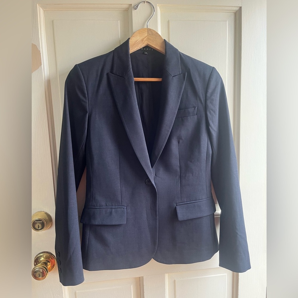 Theory Midnight Women’s Wool Suit Jacket - matching pants available